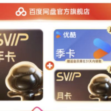 百度网盘SVIP会员年卡加赠优酷季卡百度网盘月卡联合会员填手机号充值