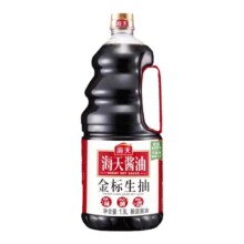 海天 金标 生抽 酿造酱油 炒菜就是香 1900ml13.78元（万人团有3元红包补贴后10.78元)