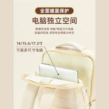 JINSHIWQ 电脑包双肩16寸商务背包大容量通勤出差旅行书包女大2024