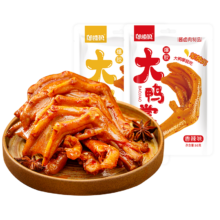 邬辣妈 爆胶大鸭掌香辣味 68g/1袋