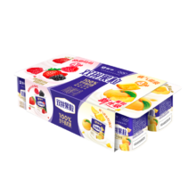 PLUS会员：蒙牛MENGNIU 双拼果粒风味酸牛奶圆周杯 90g×8杯