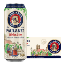 京东百亿补贴：Paulaner 保拉纳 柏龙 小麦白啤 500ml*24罐 整箱装