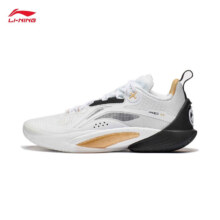 双11狂欢、PLUS会员：LI-NING 李宁 闪击10 男子篮球鞋 ABAT085-5 标准白