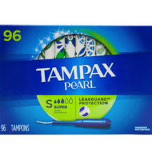 TAMPAX 丹碧丝 珍珠系列 导管式卫生棉条 大流量型 96支