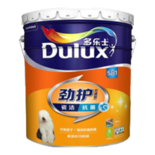 PLUS：Dulux 多乐士 劲护无添加竹炭瓷洁抗菌五合一乳胶漆 18L 白漆