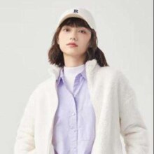 1日20点：YANXUAN 网易严选 羊羔绒拉链卫衣男士 海盐白