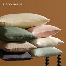 9日20点：MIDO HOUSE铭都枕套一对装超细牛奶绒秋冬珊瑚绒法兰绒枕头套48x74cm （颜色任选）