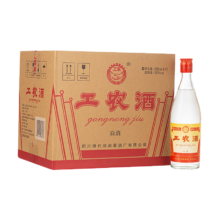 京东百亿补贴、plus会员、需首购:剑南春 工农牌 工农酒  52度 500ml*12瓶 整箱装 浓香型白酒205.82元