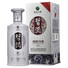 习酒 银质习第三代53度酱香型白酒500ml瓶装高端饮品送礼佳选109元