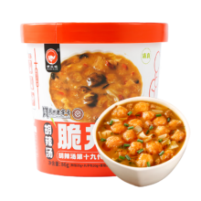 胡三姐（HUSANJIE） 脆丸子水冲胡辣汤 河南特产 麻辣味86g*6桶 方便速食