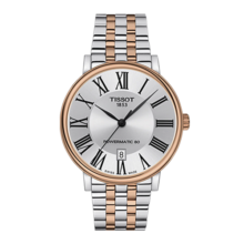 天梭（TISSOT）瑞士手表 卡森臻我系列腕表 钢带机械男表 T122.407.22.033.00