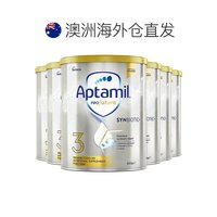 Aptamil 爱他美 澳大利亚直邮Aptamil爱他美澳洲版白金婴幼儿奶粉3段1-3岁900g*6