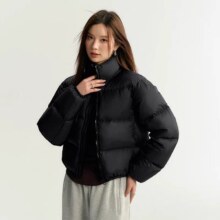 Jeanswest 真维斯新款小个子长款时尚加厚面包 羽绒服女