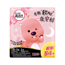 新活动：高洁丝（Kotex）蜜桃小姐夜安裤L号 6条