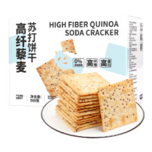 双11开门红、plus会员：beyda 高纤藜麦苏打饼干500g＊10件