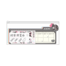 kinborX三丽鸥 效率便签本桌面周计划本自律打卡便签记事本可撕小本子亚克力架库洛米与美乐蒂DT53262