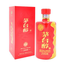 MOUTAI 茅台 醇 2008 53%vol 柔和酱香型白酒 500ml 单瓶装43.9元（需买2件，需用券）