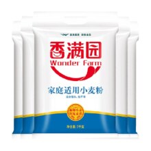 88VIP、香满园 家庭适用小麦粉5kg*5袋67.4元（返卡15元后+3元金币）