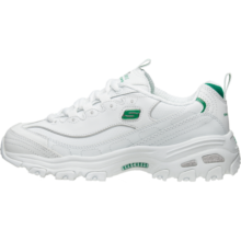 斯凯奇（Skechers）小白熊丨老爹鞋女秋季新款革面复古潮流休闲学生跑步运动鞋小白鞋 绿标小白熊/WGR 36