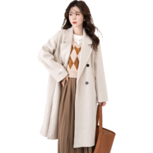 班尼路 女士长款毛呢大衣 9823407L008009K