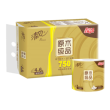 Breeze 清风 卷纸金装4层125g实惠装手纸 1提6卷
