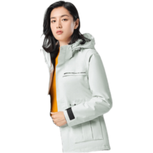 伯希和冲锋衣男女户外可拆卸防风保暖登山服三合一外套 【女】浅灰色 L