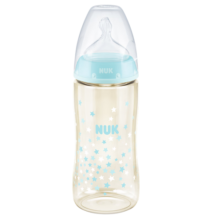 NUK新生儿宽口径奶瓶 婴儿奶瓶 奶瓶新生儿 ppsu星星感温/ 300ml /6个月+29.9元