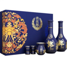 双11预售：郎酒 青花郎 酱香型 白酒 53度 500ml*2瓶 礼盒装