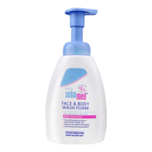 施巴（sebamed）婴幼儿童氨基酸洁面乳洗面奶宝宝学生面部身体清洁沐浴泡沫400ml