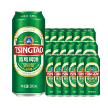 plus会员：青岛啤酒TsingTao 经典10度500ml*18听