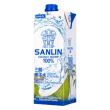 SANLIN 三麟 100%椰子水 1L 单瓶装9.4元（双重优惠）