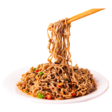林小生荞麦面方便面0脂肪非油炸免煮泡面代餐面条挂面高蛋白粗粮面饼 【15袋整箱】加一瓶鸡肉酱