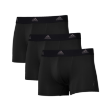 ADIDASAdidas阿迪达斯早秋男士男生速干弹力长款运动内衣内裤3条装 黑色*3 L