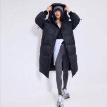 PLUS会员：京东京造 女士泡芙长款羽绒服 100072519312