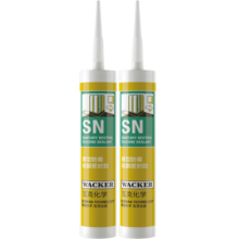 瓦克（WACKER）SN防霉玻璃胶马桶防水密封胶美容胶硅胶结构胶封边胶白色2支装