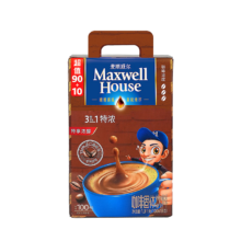 plus:麦斯威尔（Maxwell House）进口特浓速溶咖啡粉 100条盒装 3合一 0反式脂肪酸 共1.3KG
