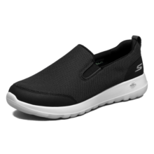 斯凯奇（Skechers）男鞋夏季一脚蹬透气健步鞋舒适休闲鞋缓震低帮懒人鞋子男216010 黑色/BLK 40