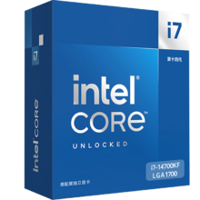 京东百亿补贴：Intel 英特尔 i7-14700KF 酷睿14代 处理器 20核28线程 睿频至高可达5.6Ghz 五年质保 台式机盒装CPU