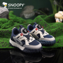 PLUS会员：SNOOPY 史努比 儿童旋扣跑步运动鞋