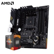 华硕 B550 主板搭AMD 锐龙R5/R7 5600 5700X 5700X3D 主板CPU套装 板U套装 TUF B550M-PLUS重炮手 R5 5600 盒装CPU套装