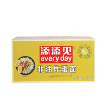 再降价、88VIP:添添见非油炸鸡蛋面1.1kg×1箱（赠陈克明面条800g）