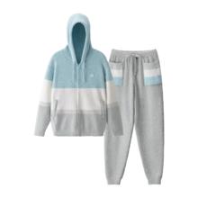 蕉内绒绒555H半边绒开衫睡衣男士秋冬情侣款家居服套装加绒加厚