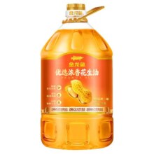 金龙鱼优选花生油5L物理压榨一级食用油家用炒菜烹饪大桶粮油批发