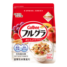 卡乐比（Calbee）麦片 原味水果燕麦片380g 日本进口 冲泡即食 代餐零食 营养早餐
