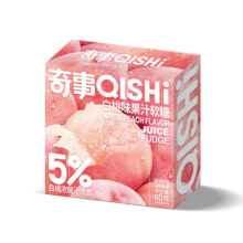 蓝磬奇 事水果软糖 80克 白桃味 *5件
