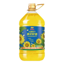 plus会员：金龙鱼 食用油 物理压榨葵花籽油6.18L