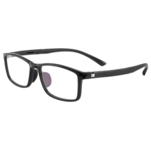依视路（ESSILOR） 新款商务男镜架时尚镜框女配依视路镜片近视定制眼镜网上配镜 钛金属-4023BK-黑色 镜框+依视路A4防蓝光1.60现片