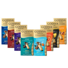 GODIVA歌帝梵巧克力黑巧克力牛奶巧克力条进口休闲零食纯可可脂