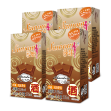 88VIP：sawow 莎娃 旺旺莎娃 巧克力味微醺鸡尾酒125ml*4盒