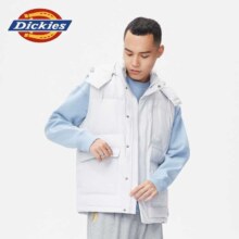 Dickies 帝客 多口袋 工装连帽 羽绒马甲 DK011034